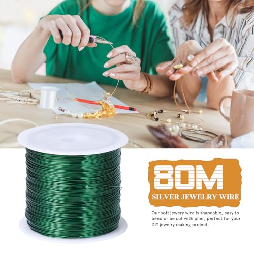 262FT 24 Gauge Jewelry Wire for Jewelry Making Copper Metal Wire for Crafts (262 Foot)