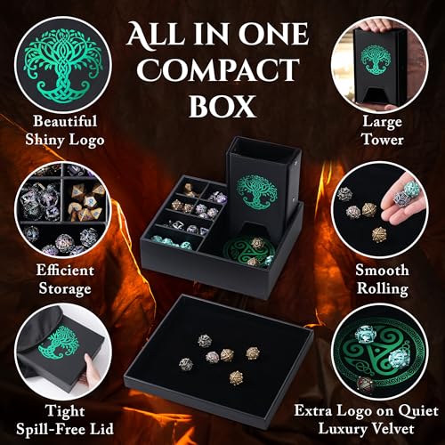 All-in-One Game Roamer - Dice Tray & Tower for DND and RPG