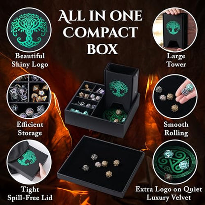 All-in-One Game Roamer - Dice Tray & Tower for DND and RPG