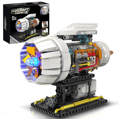 Aircraft Engine Building Kit for Adults (635 Count)