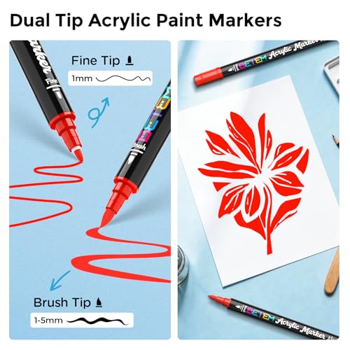 2 Red Paint Markers for Glass (2 Count)