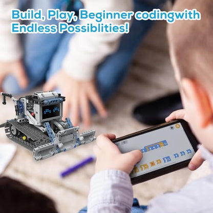 Robot Building Kit with Remote Control STEM Gift for Boys Age 6