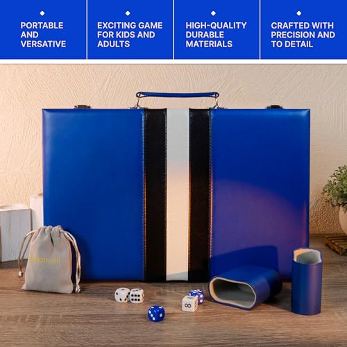Large Blue Backgammon Sets for Adults
