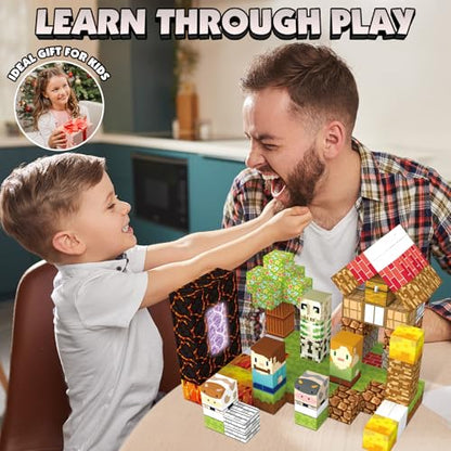 100pcs Magnetic Blocks for Kids 3+ (100 Count)