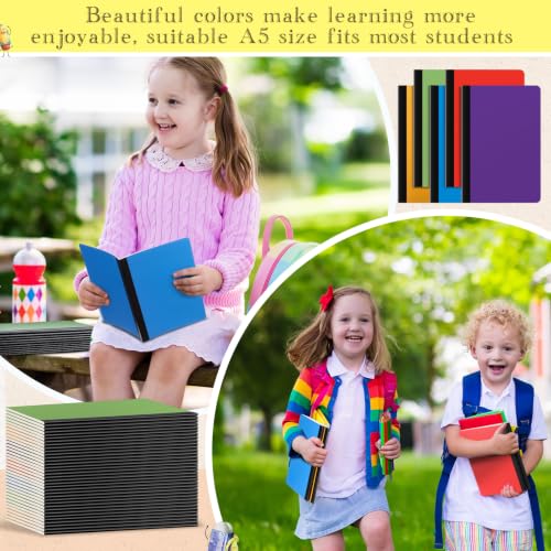 100 Pack A5 Composition Notebooks 5"x8" Wide Ruled Notebook (100 Count)