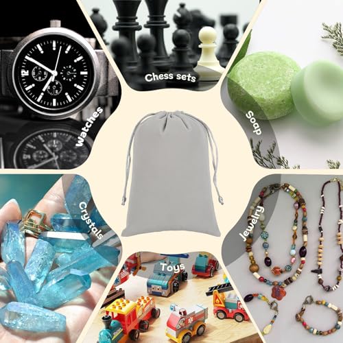 50Pcs Small Drawstring Gift Bags (17.3548 Ounce)