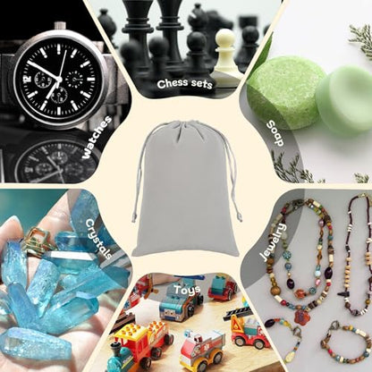 50Pcs Small Drawstring Gift Bags (17.3548 Ounce)