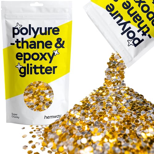 Resin Glitter Gold Silver 100g Super Chunky (3.5 Ounce)