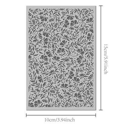 Swirls Flowers Blossom Polymer Clay Texture Mat