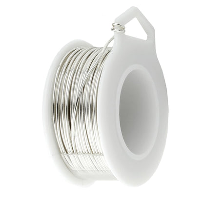 UTILE 18 20 22 24 Gauge 90 ft 99.9% Pure Soft Copper Wire for Electroculture Gardening, Jewelry Making, Crafting Wire Bendable, Plant Wire (Silver 22) - Crafty Corner