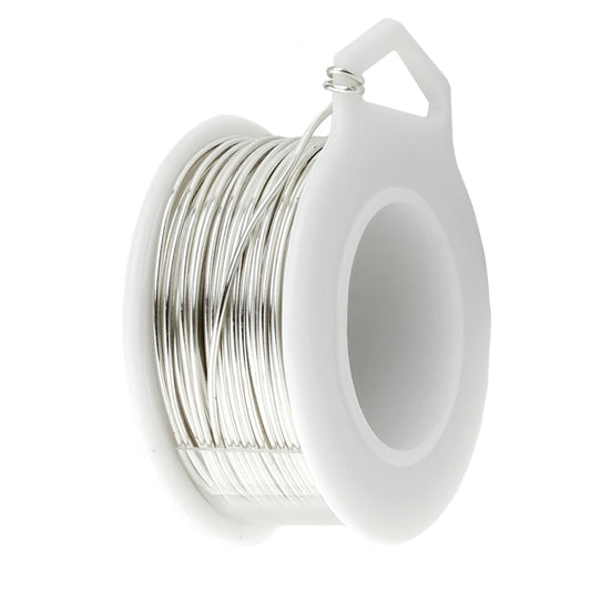 UTILE 18 20 22 24 Gauge 90 ft 99.9% Pure Soft Copper Wire for Electroculture Gardening, Jewelry Making, Crafting Wire Bendable, Plant Wire (Silver 22) - Crafty Corner