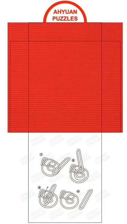 24 Packs Large Metal Wire Puzzles Brain Teaser IQ Puzzles with Individual Solution Paper Box Gift Package Educational Puzzle Games Fidget Toys Magic Trick Toy Party Favors for Kids Adults (24 Count)
