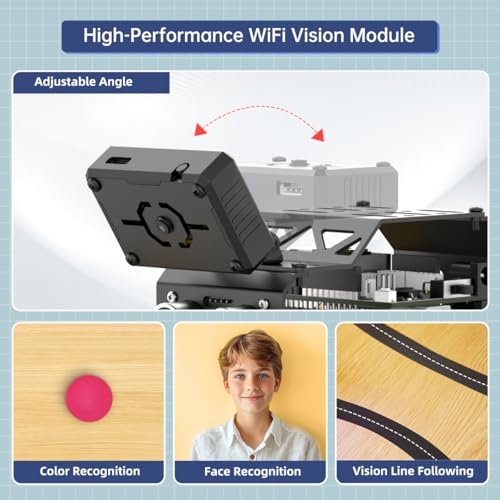 Robotic Kit for Arduino Robot Car AI Camera Vision Recognition Target Tracking Obstacle Avoidance