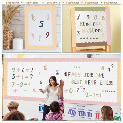 221 Pcs Boho Bulletin Board Letters for Classroom Wall (221 Count)