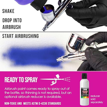 Opaque Hot Pink Acrylic Airbrush Paint (8 Fl Oz)