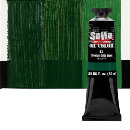 Oil Paint Chromium Oxide Green