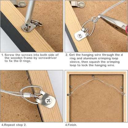181 Pcs Picture Hanging Kit for Canvas Paintings (60 Count)