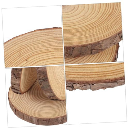Wood Stepping Stone for Garden Walkway Decorative Path Beige