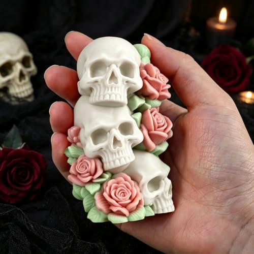 Halloween Skull Candle Mold