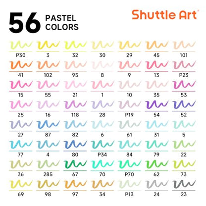 Pastel Brush Pens (56 Count)