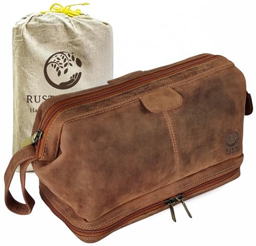 Leather Toiletry Bag for Men