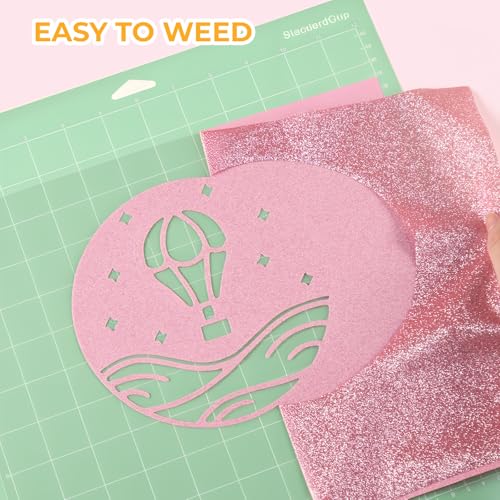 Pink Glitter HTV Vinyl