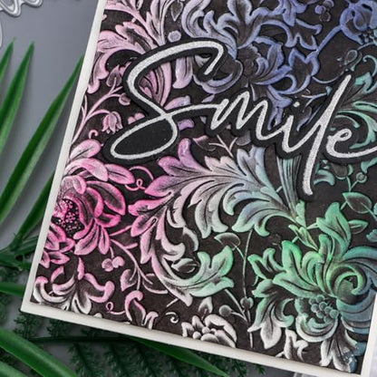 3D Flowers Theme Plastic Embossing Folders Phoenix for DIY Scrapbooking Photo Album Card Paper Craft Decoration for Card Making