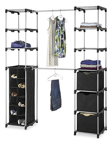 Deluxe Double Rod Adjustable Closet Organization System