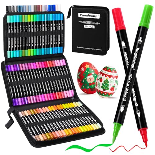 84 Colors Acrylic Paint Markers (84 Count)