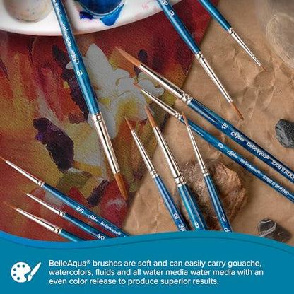 BelleAqua Travel Bright Watercolor Brush