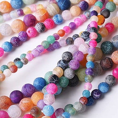 36PCS 10MM Weathered Agate Beads
