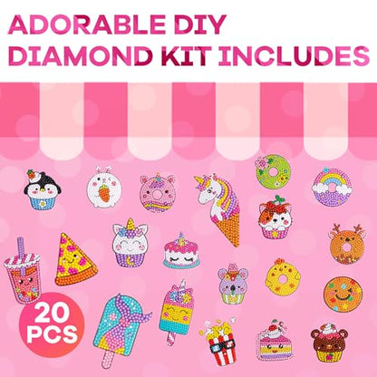 Girls Desserts Diamond Painting Kits for Kids (3.68 Ounce)
