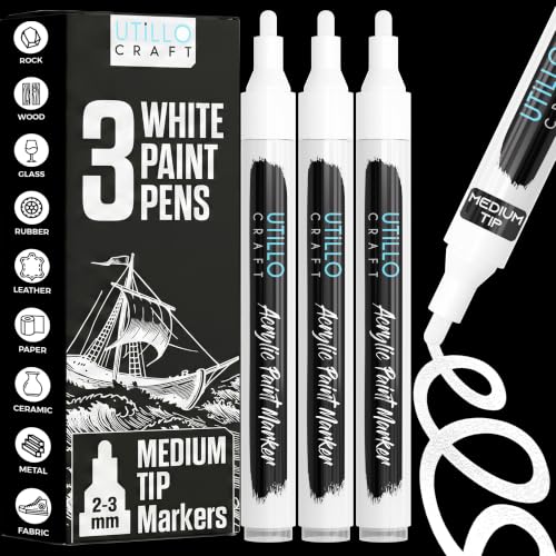 White Paint Pen (3 Count)