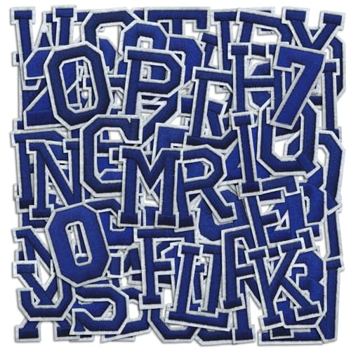 Letter and Number Iron On Patches (72 Count)