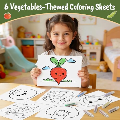 Vegetables Friends Chalk Set (24 Count)