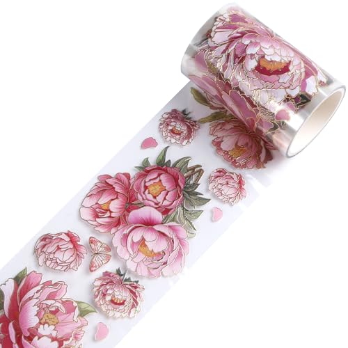 PET Tapes Pink Flower Scrapbook Supplies (6.56 Foot)