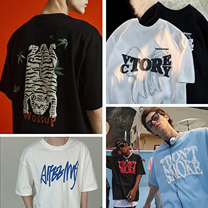 RENLITONG 3D Puff HTV Rolls Heat Transfer Vinyl