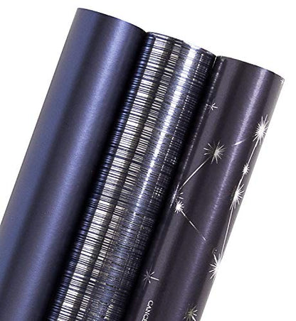 30 Inch Navy Blue Wrapping Paper (3 Count)