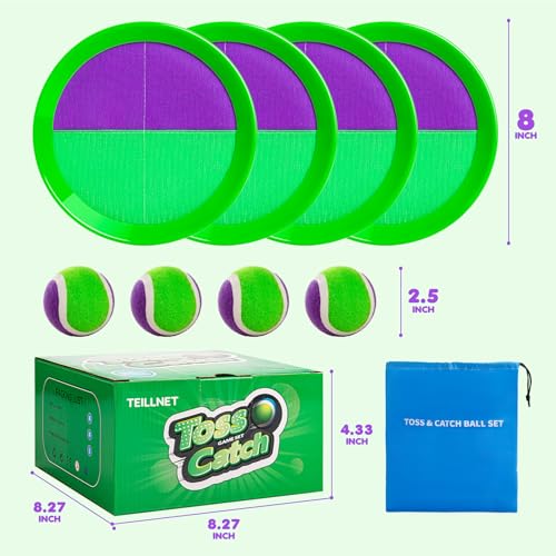 Toss and Catch Ball Set Upgraded (8 Count)
