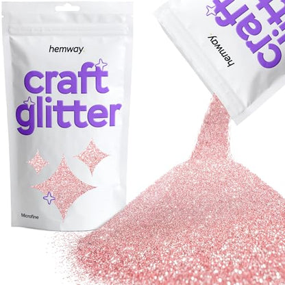 Craft Glitter Light Rose Gold 100g Microfine Glitter
