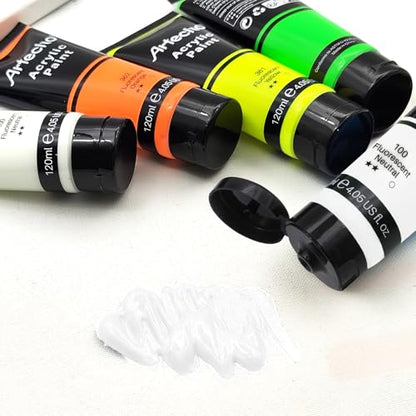 Fluorescent Netral Acrylic Paint 120ml (4.05 Fl Oz)