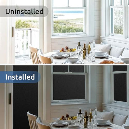 Blackout Window Film Room Darkening Light Blocking 11.8" x 157.4"