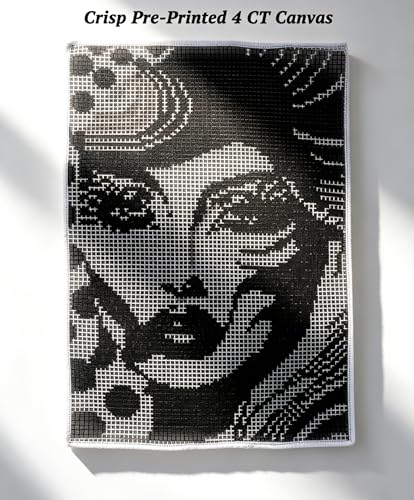 Monochrome Muse Latch Hook Kit
