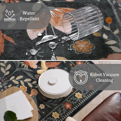 Washable 8x10 Area Rugs for Living Room Non Slip (80 Sq Ft)