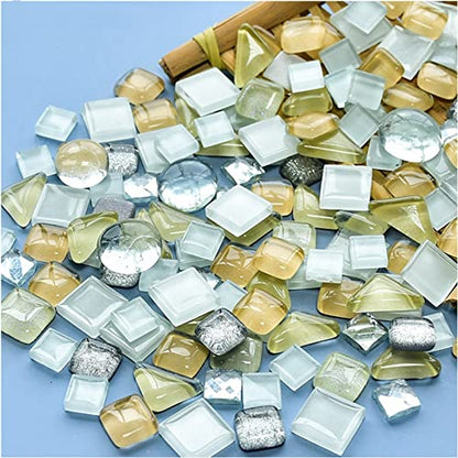 500g Mixed Color Irregular Crystal Mosaic Tiles