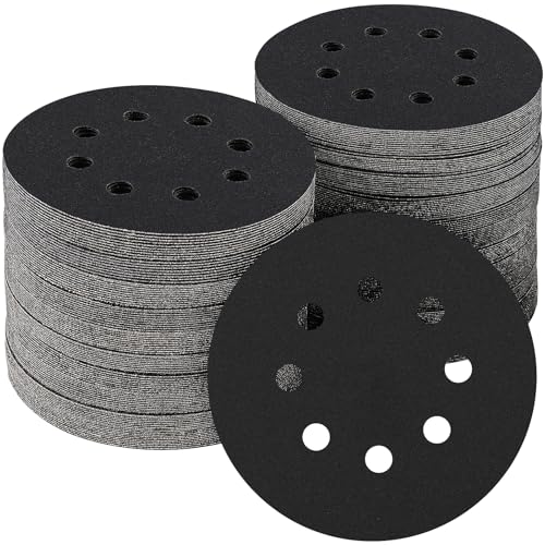 100PCS 5 Inch Sanding Discs 150 Grit Random Orbit Sander Sandpaper (100 Count)