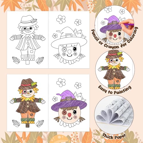 Fall Scarecrow Coloring Books (24 Count)