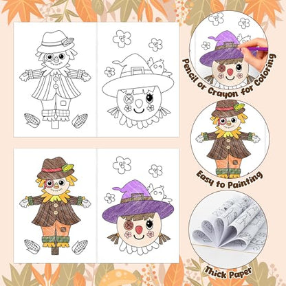 Fall Scarecrow Coloring Books (24 Count)