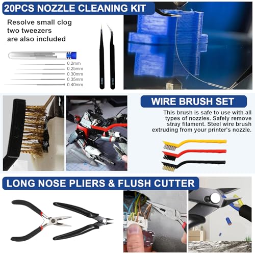 201PCS 3D Printer Tools Kit