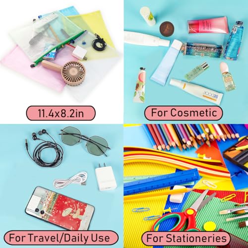 20pcs Mesh Zipper Pouch Bags (20 Count)